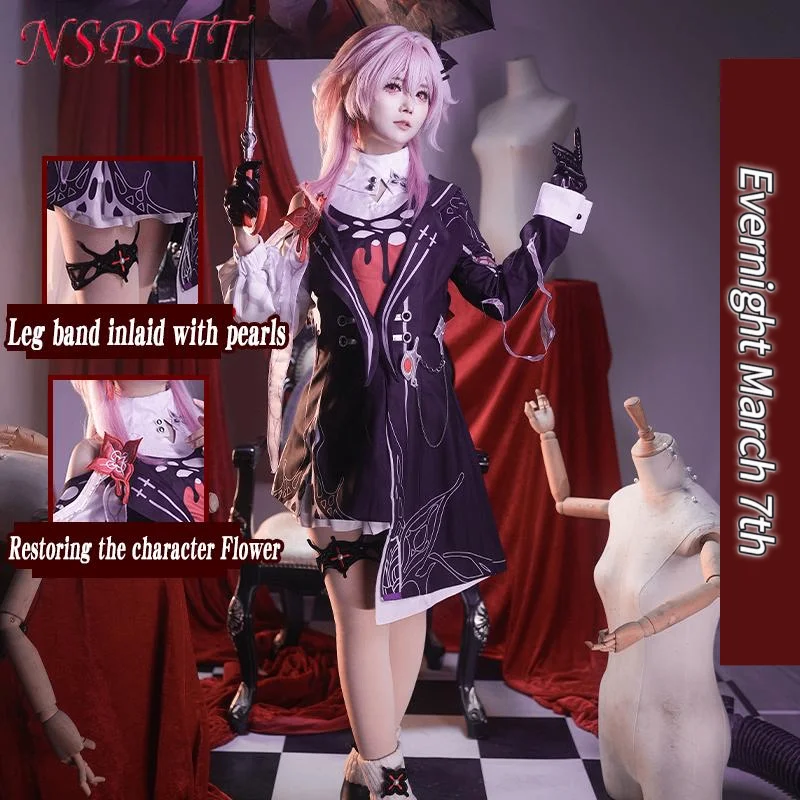 NSPSTT Game Honkai:Star Rail Evernight March 7th Cosplay Costume March 7th Women's clothing Party Uniform Style Party Suit
NSPSTT Game Honkai:Star Rail Evernight March 7th Cosplay Costume March 7th Women's clothing Party Uniform Style Party Suit