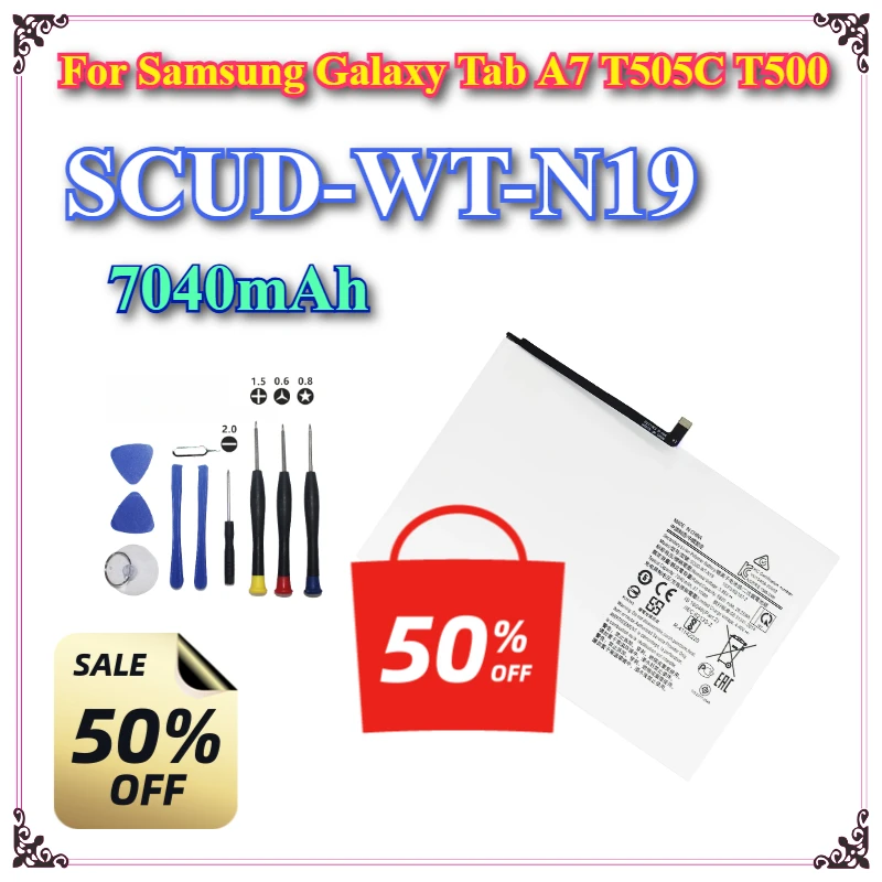 Совершенно новый сменный аккумулятор SCUD-WT-N19 7040 мАч для Samsung Galaxy Tab A7 T505C T500, аккумулятор для планшета + инструменты
Совершенно новый сменный аккумулятор SCUD-WT-N19 7040 мАч для Samsung Galaxy Tab A7 T505C T500, аккумулятор для планшета + инструменты