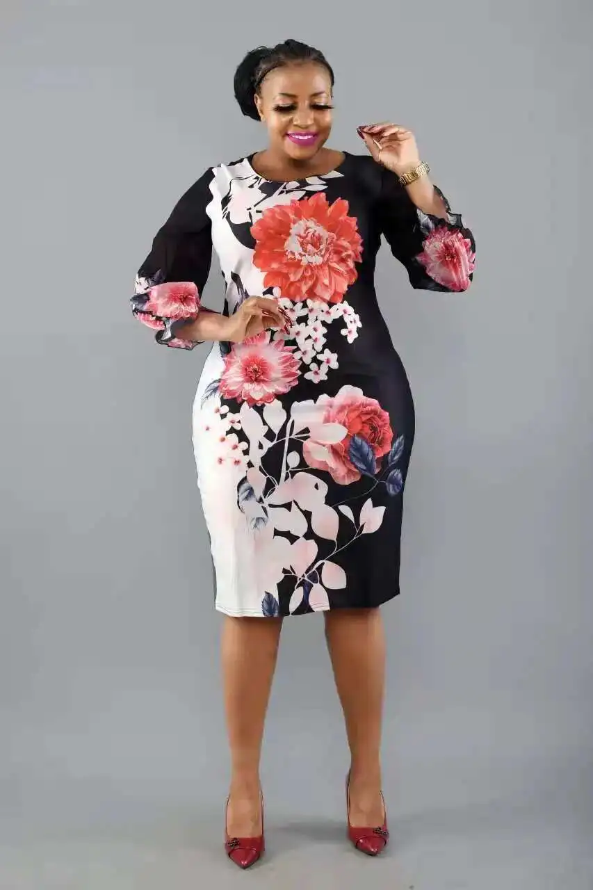 Plus New Size Women's Round Neck 7-inch Sleeve Patchwork Printed Dress African Dresses Jx085 Party Summer Elegantes Casual Y2k
Plus New Size Women's Round Neck 7-inch Sleeve Patchwork Printed Dress African Dresses Jx085 Party Summer Elegantes Casual Y2k
