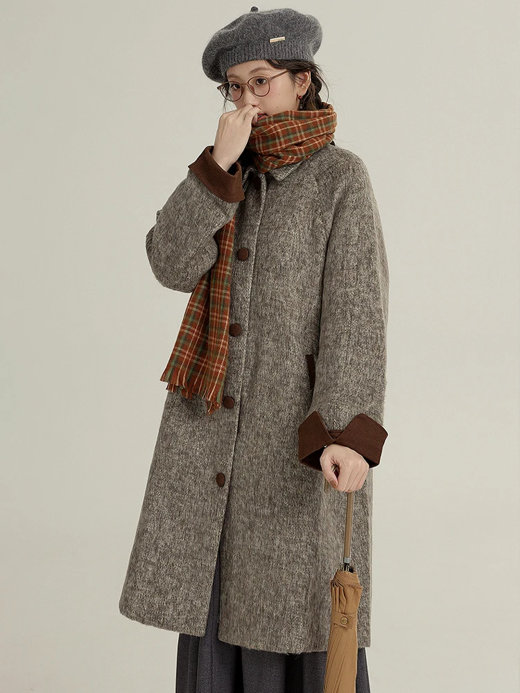 Зимнее шерстяное пальто Thiened: Теплое, высококачественное, с воротником-стойкой, для женщин, в стиле Snow Country Lotus
Зимнее шерстяное пальто Thiened: Теплое, высококачественное, с воротником-стойкой, для женщин, в стиле Snow Country Lotus