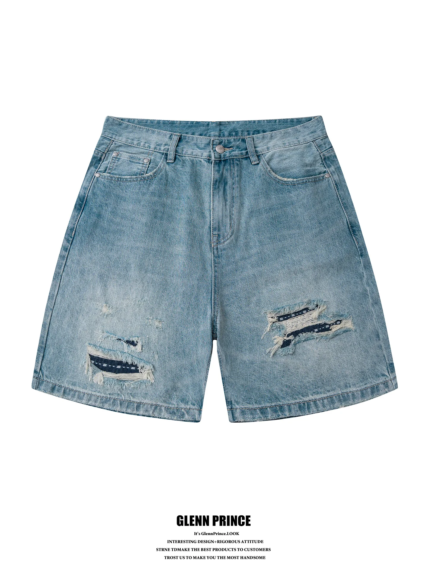 Retro Japanese Style Men's Denim Shorts Washed Straight Leg Five-Quarter Length Streetwear Casual Loose Fit Youth Fashion
Retro Japanese Style Men's Denim Shorts Washed Straight Leg Five-Quarter Length Streetwear Casual Loose Fit Youth Fashion