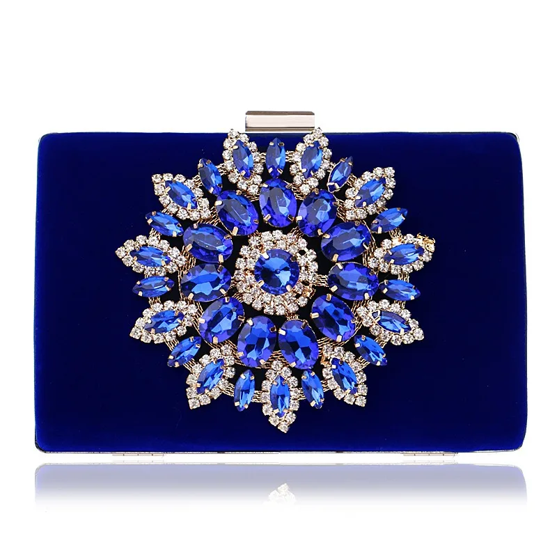Royal Blue Rhinestone Clutch Luxury Crystal Evening Bags for Party Woman Elegant Formal Purses Red Velvet Handbag Ceremony
Royal Blue Rhinestone Clutch Luxury Crystal Evening Bags for Party Woman Elegant Formal Purses Red Velvet Handbag Ceremony