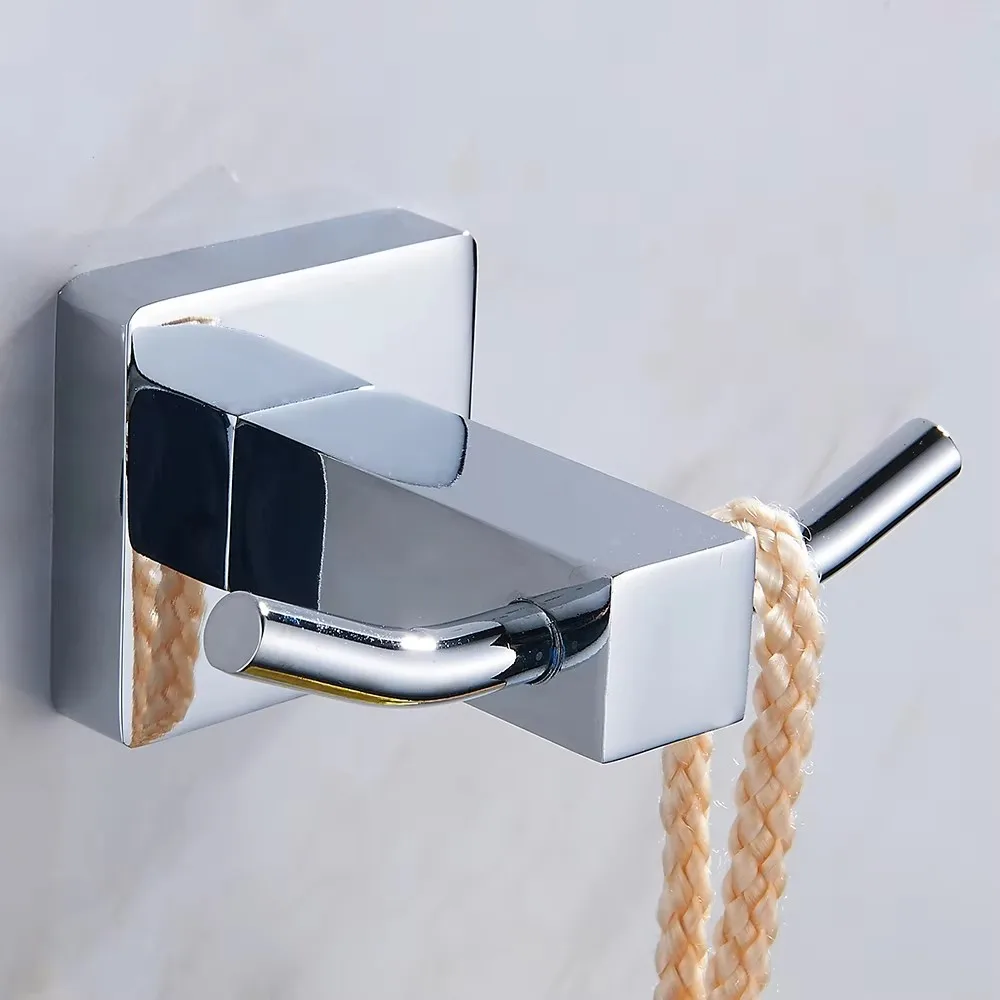 Towel Hooks Wall Mounted Dual Hook Coat Rack Screw in for Towel Clothes Stainless Steel Robe Holder for Bedrooms Kitchen Bedroom
Towel Hooks Wall Mounted Dual Hook Coat Rack Screw in for Towel Clothes Stainless Steel Robe Holder for Bedrooms Kitchen Bedroom