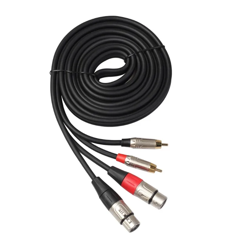 1.8meter/3 Meters Double RCA Male To Double Canon Female Mixer HIFI Power Amplifier Lotus To Fully Balanced Audio Cable
1.8meter/3 Meters Double RCA Male To Double Canon Female Mixer HIFI Power Amplifier Lotus To Fully Balanced Audio Cable