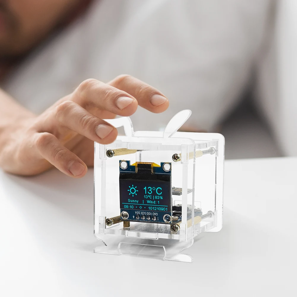 ESP8266 Мини электронные часы DIY Kit с корпусом Мини-часы с погодой Мини-часы с прогнозом погоды Набор часов для практики пайки своими руками
ESP8266 Мини электронные часы DIY Kit с корпусом Мини-часы с погодой Мини-часы с прогнозом погоды Набор часов для практики пайки своими руками