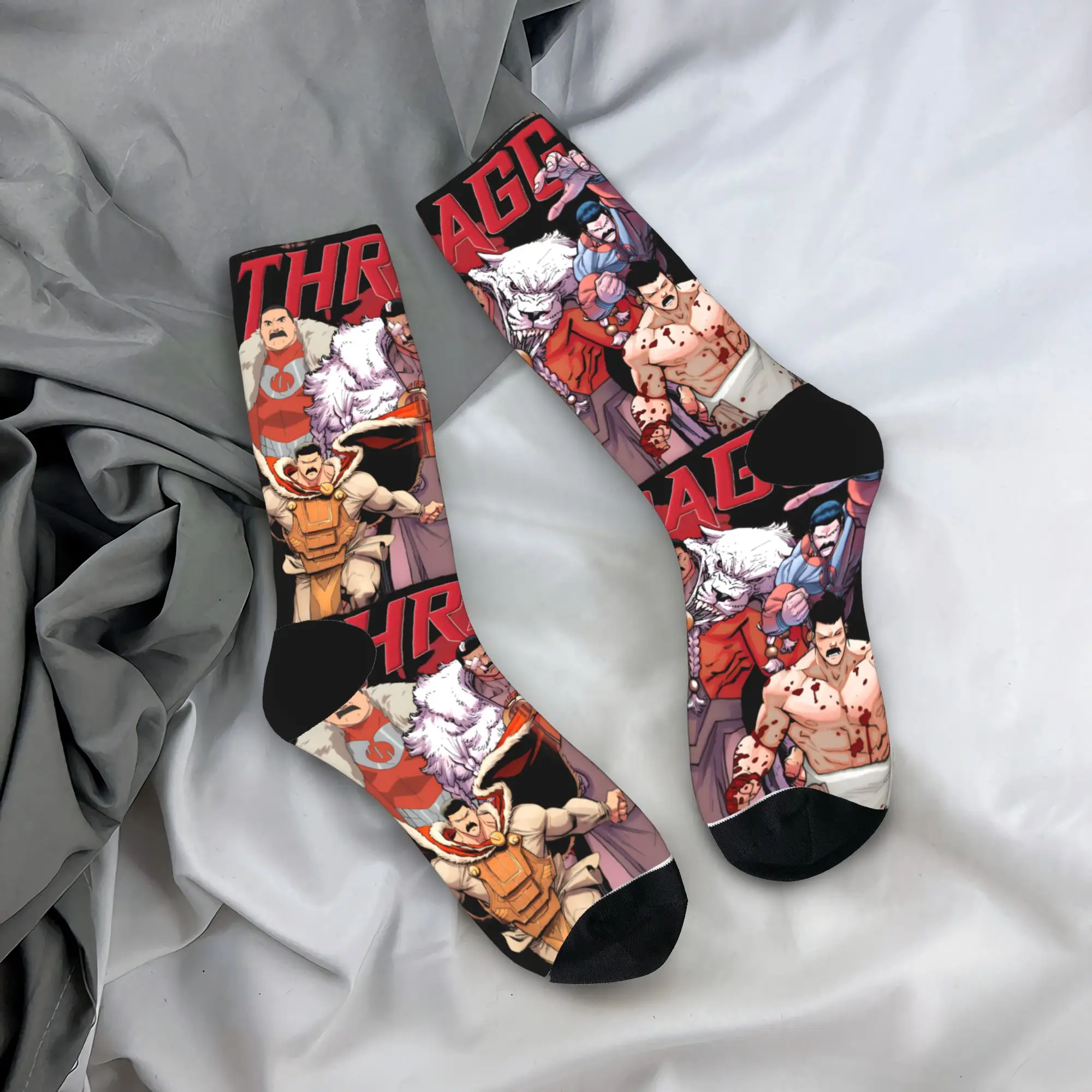 Invincibles Character Socks Thragg Novelty Stockings Adults Men Medium Soft Cycling Socks Autumn Design Anti-Slip Socks
Invincibles Character Socks Thragg Novelty Stockings Adults Men Medium Soft Cycling Socks Autumn Design Anti-Slip Socks