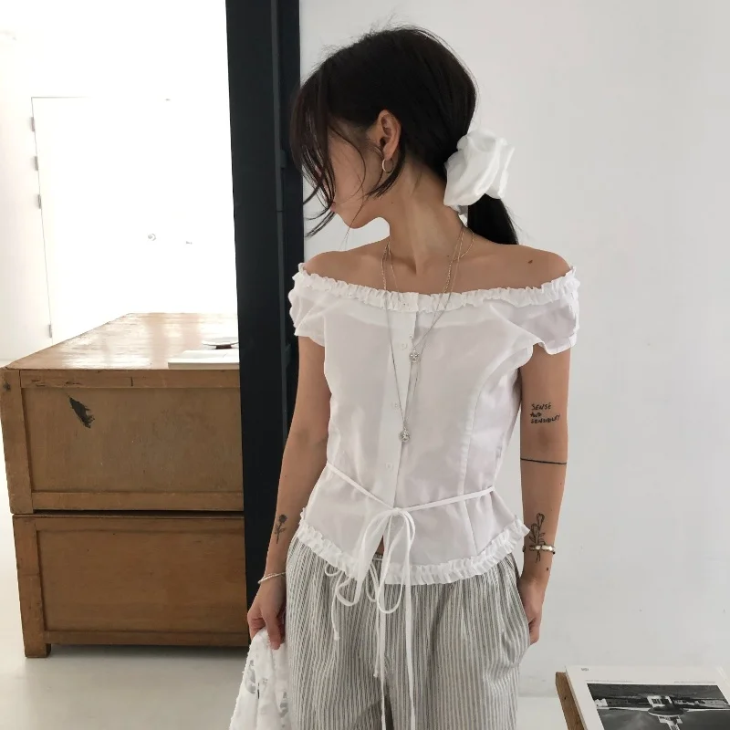 Faionable Blogger Designed irt One oulder Waist Cinched Gored Skirt Korean Sle Spring Autumn Winter Women's Top
Faionable Blogger Designed irt One oulder Waist Cinched Gored Skirt Korean Sle Spring Autumn Winter Women's Top