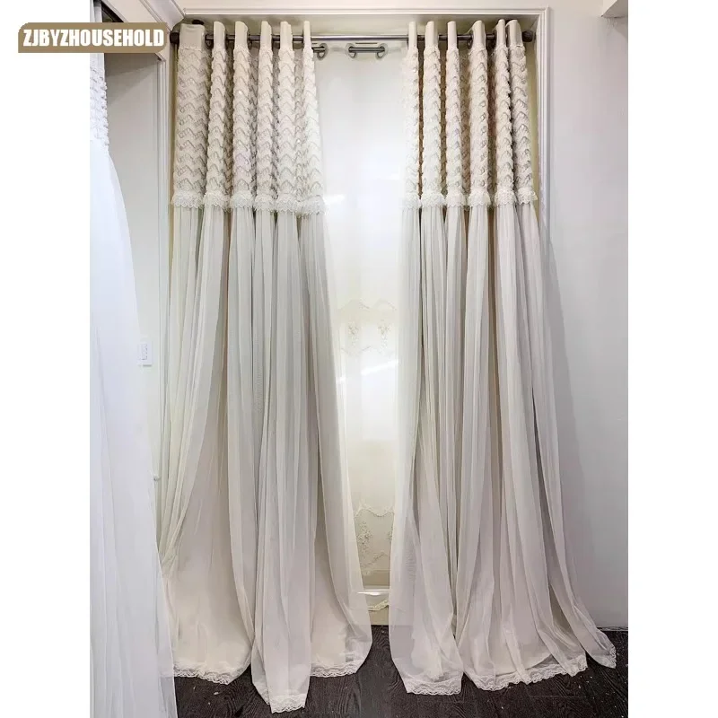Light Luxury Beige Curtains for Living Dining Room Bedroom Embroidery Rope Yarn Sequins Embossed Lace Curtains Customise
Light Luxury Beige Curtains for Living Dining Room Bedroom Embroidery Rope Yarn Sequins Embossed Lace Curtains Customise