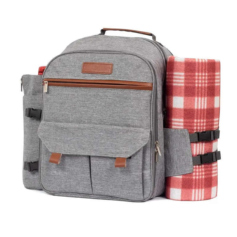 4 travel picnic backpacks, picnic food storage with blankets, outdoor wine picnic basket set, thermal and refrigerated bag.
4 travel picnic backpacks, picnic food storage with blankets, outdoor wine picnic basket set, thermal and refrigerated bag.