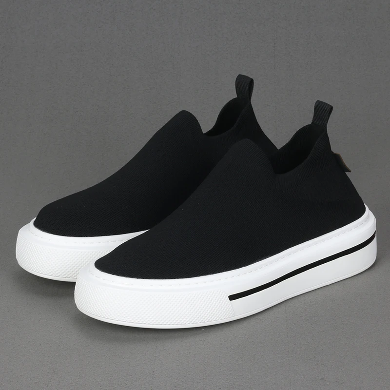 New Black Mesh Men's Trendy Shoes Lightweight and Comfortable Thick Sole Elevated Casual Socks Shoes
New Black Mesh Men's Trendy Shoes Lightweight and Comfortable Thick Sole Elevated Casual Socks Shoes