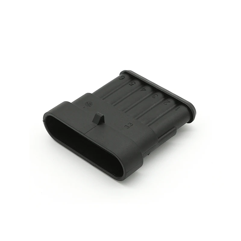 282108-1 TE/AMP Model 1.5 Series 6-hole Plastic-case jacketed male plug connector DJ7061-1.5-11
282108-1 TE/AMP Model 1.5 Series 6-hole Plastic-case jacketed male plug connector DJ7061-1.5-11