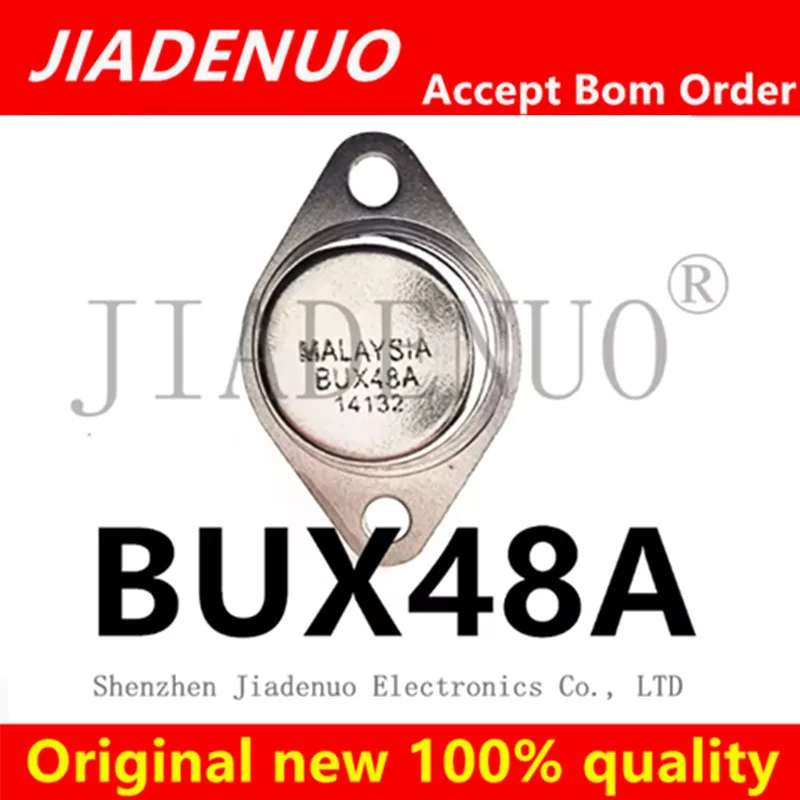 (5-10pce)100% New original BUX48A 15A/450V/175W NPN TO-3 Chipset
(5-10pce)100% New original BUX48A 15A/450V/175W NPN TO-3 Chipset