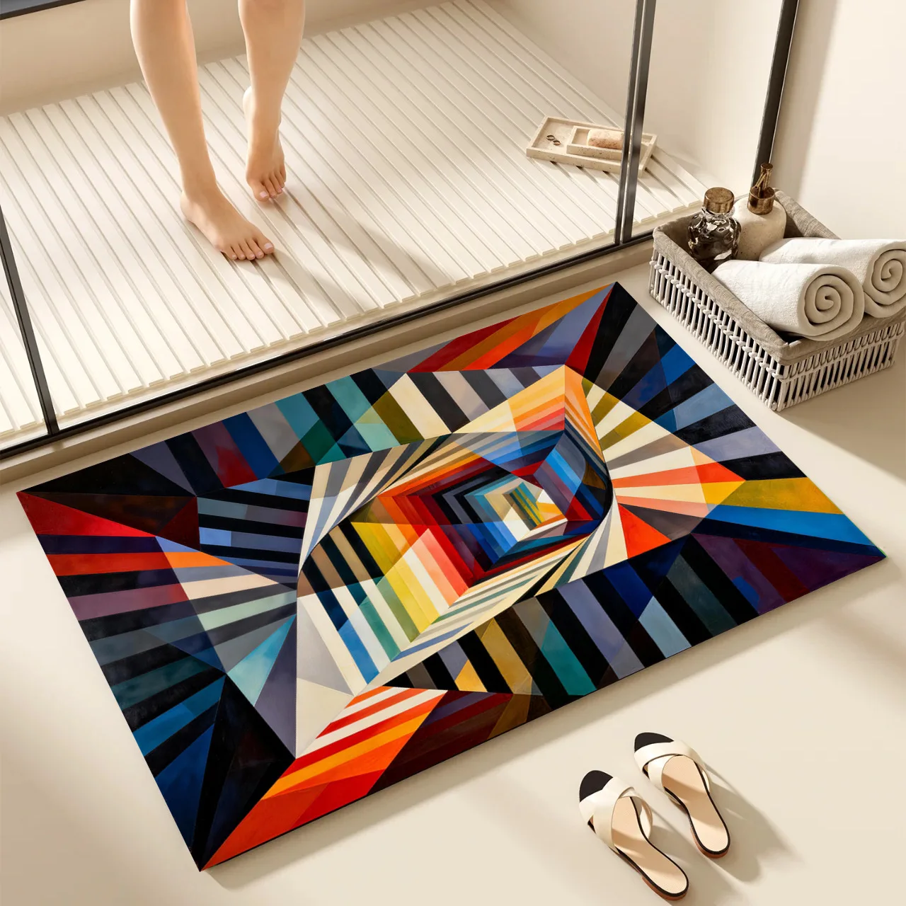 Коврик VIKAMA Modern Art с оптической иллюзией, ковер с жирным узором для ванной комнаты, прихожей и стильного домашнего пространства - товары для дома
Коврик VIKAMA Modern Art с оптической иллюзией, ковер с жирным узором для ванной комнаты, прихожей и стильного домашнего пространства - товары для дома