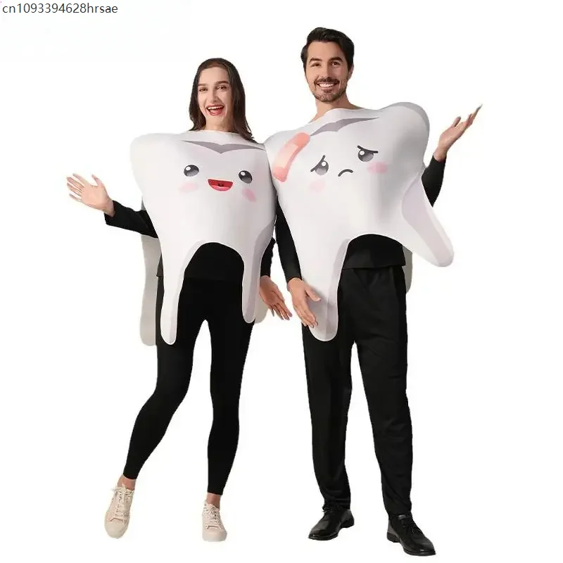 Funny Cosplay Teeth Party Costume Women Men Carnival Disguise Clothes Funny Couple Show Sponge Outfit Sponge Festival Jumpsuits
Funny Cosplay Teeth Party Costume Women Men Carnival Disguise Clothes Funny Couple Show Sponge Outfit Sponge Festival Jumpsuits
