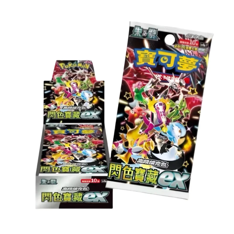 Оригинальные коллекционные карты, китайская версия, карты Pokes Sv4a Ex Booster Box, упаковки, редкие коллекционные карты, игры для соревнований, подарки
Оригинальные коллекционные карты, китайская версия, карты Pokes Sv4a Ex Booster Box, упаковки, редкие коллекционные карты, игры для соревнований, подарки