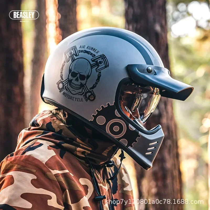 BEASLEY electric motorcycle helmet dot certified motorcycle retro full helmet men and women four seasons riding safety helmet
BEASLEY electric motorcycle helmet dot certified motorcycle retro full helmet men and women four seasons riding safety helmet