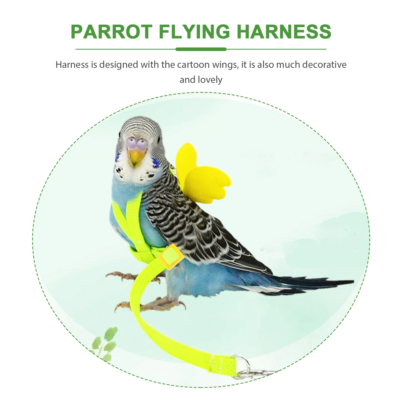Adjustable Pet Bird Harness Set With Training Leash For Parrot Flying Control Premium Material Decorative Wings Bird Training
Adjustable Pet Bird Harness Set With Training Leash For Parrot Flying Control Premium Material Decorative Wings Bird Training
