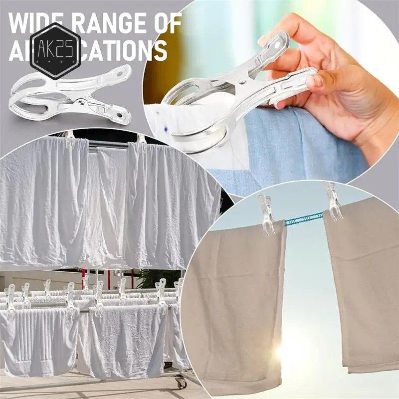 AK25-30 Pcs 4.5 Inch Stainless Steel Pool Cover Clips Pool Cover Clamps Jumbo Metal Swimming Pool Winter Cover Clips Durable
AK25-30 Pcs 4.5 Inch Stainless Steel Pool Cover Clips Pool Cover Clamps Jumbo Metal Swimming Pool Winter Cover Clips Durable