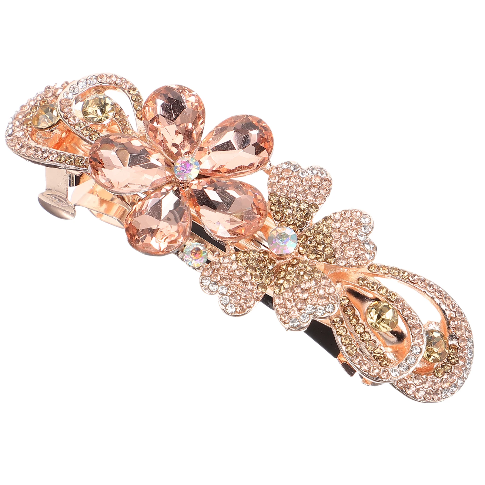 Rhinestone Hair Clip Elegant Barrettes Ladies Metal Hairpin Comfortable Durable Flower Design Wedding Accessories Thick Hair
Rhinestone Hair Clip Elegant Barrettes Ladies Metal Hairpin Comfortable Durable Flower Design Wedding Accessories Thick Hair