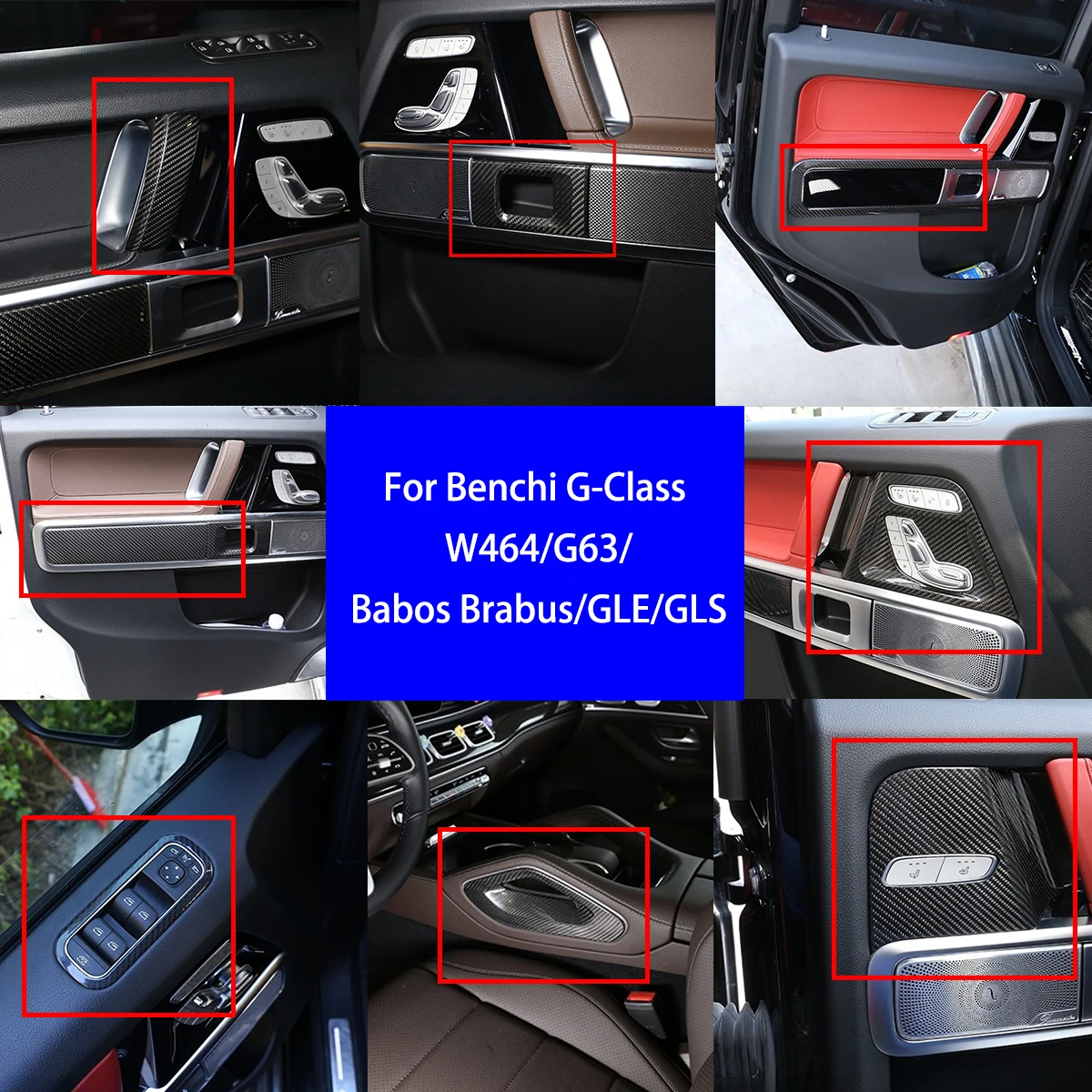 Suitable for Benz G-Class W464/G63/Babos Brabus/GLE/GLS Dry Carbon Fiber Interior Multi Selection Decorative Parts
Suitable for Benz G-Class W464/G63/Babos Brabus/GLE/GLS Dry Carbon Fiber Interior Multi Selection Decorative Parts