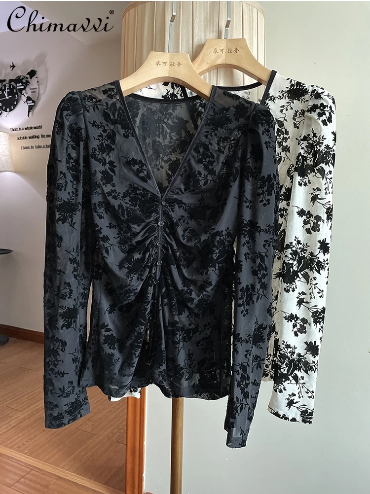 Retro Puff Sleeve Socialite Temperament Shirt 2024 Spring and Autumn New Fashion Long Sleeve Slim Fit Blouse Women's Tops
Retro Puff Sleeve Socialite Temperament Shirt 2024 Spring and Autumn New Fashion Long Sleeve Slim Fit Blouse Women's Tops