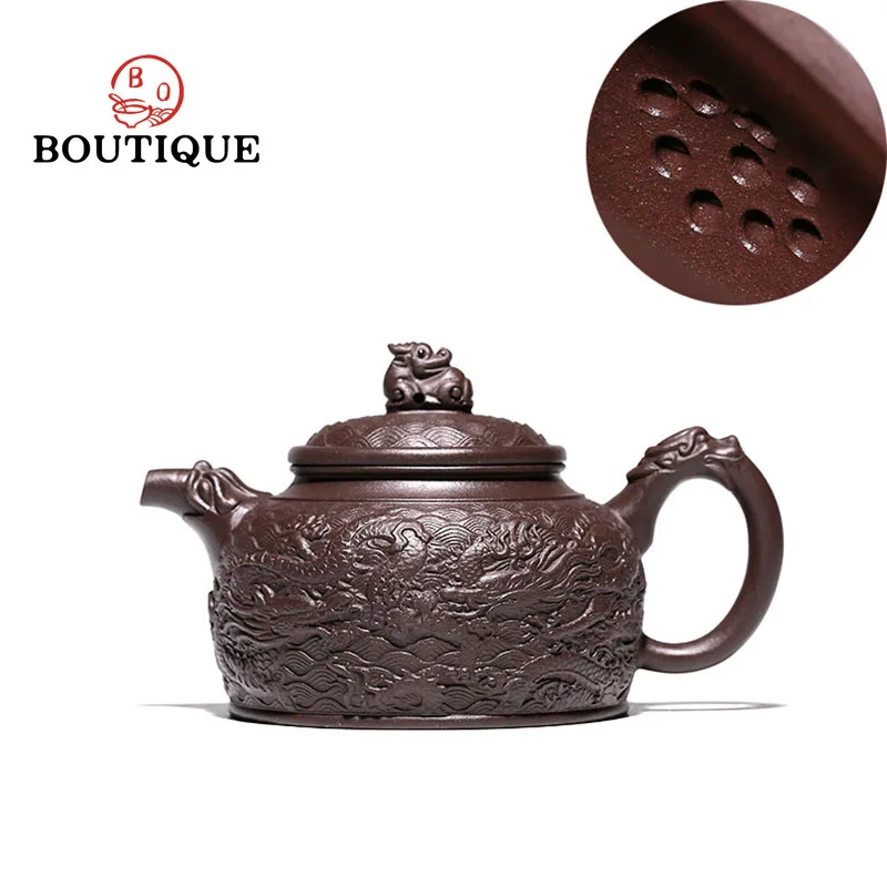 310ml Yixing Raw Ore Purple Clay Teapots Dargon Tea Pot Home Zisha Filter Dezhong Kettle Chinese Tea Ceremony Customized Gifts
310ml Yixing Raw Ore Purple Clay Teapots Dargon Tea Pot Home Zisha Filter Dezhong Kettle Chinese Tea Ceremony Customized Gifts