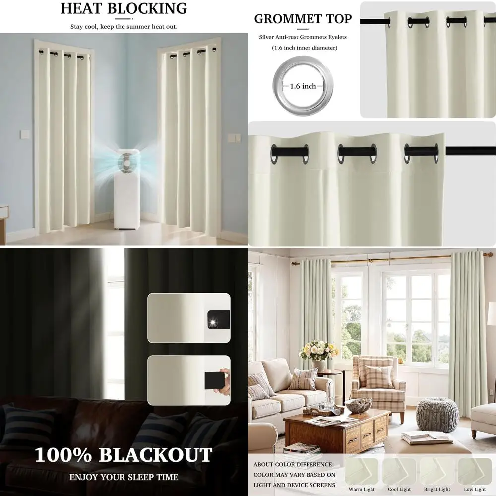 Термоизолирующие светонепроницаемые бархатные шторы, кремовые, 52 x 90, комплект из 2 панелей для спальни и гостиной
Термоизолирующие светонепроницаемые бархатные шторы, кремовые, 52 x 90, комплект из 2 панелей для спальни и гостиной