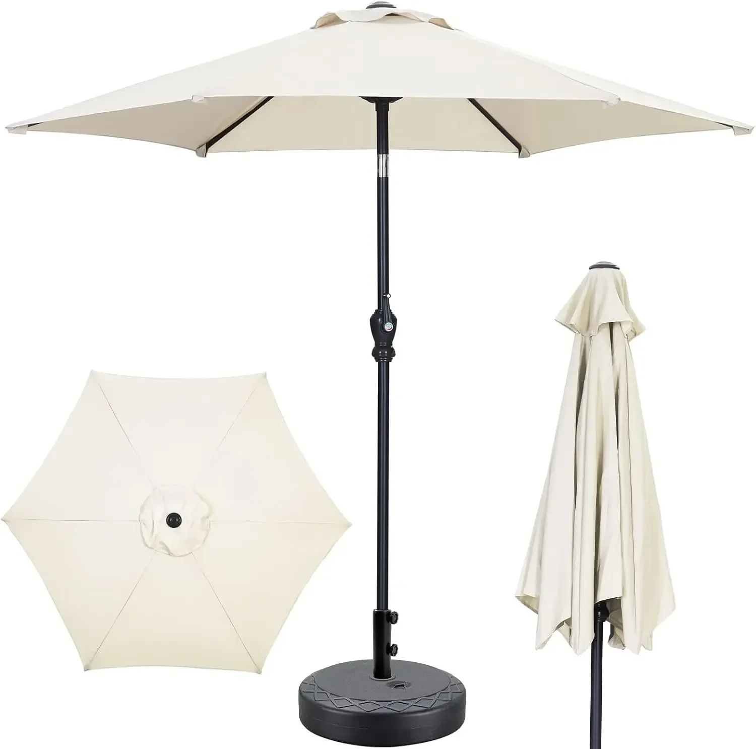 7.5ft Patio Umbrella With Tilt Crank Weighted Base For Yard Outdoor Wedding Parties Events Beige
7.5ft Patio Umbrella With Tilt Crank Weighted Base For Yard Outdoor Wedding Parties Events Beige