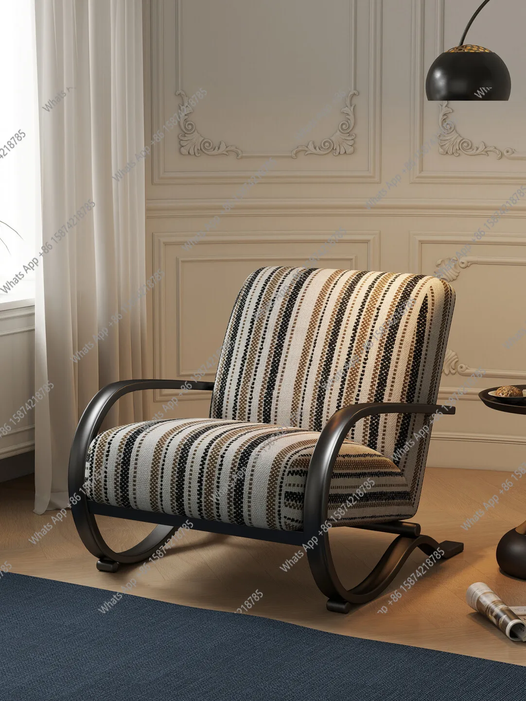 American fabric sofa, French vintage sofa chair, bedroom, vintage single chair, living room, balcony, casual armrest
American fabric sofa, French vintage sofa chair, bedroom, vintage single chair, living room, balcony, casual armrest