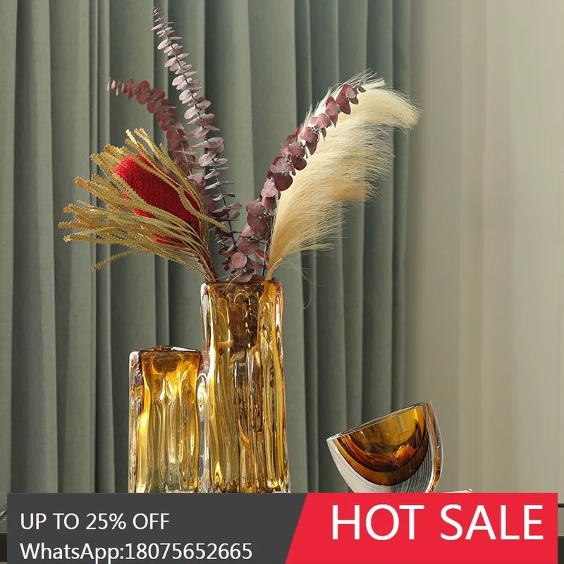 HLZ Creative Wave Round Mouth Straight Decorative Vase Villa Decorative Glass Vase Flower Vessel
HLZ Creative Wave Round Mouth Straight Decorative Vase Villa Decorative Glass Vase Flower Vessel