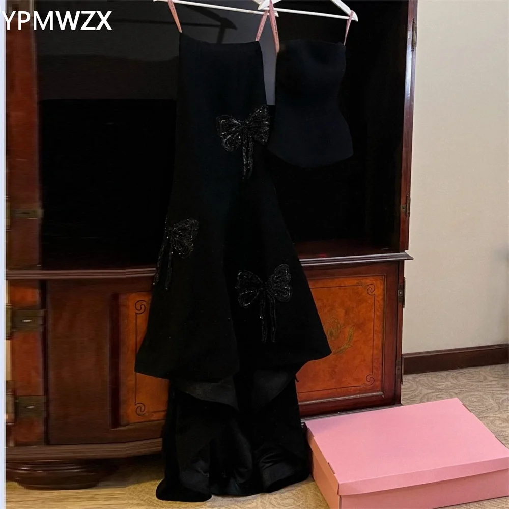 Customized Women Party Dress Occasion Prom Gown Evening YPMWZX Spaghetti Strap A-line Floor Length Skirts Layered Bows Applique
Customized Women Party Dress Occasion Prom Gown Evening YPMWZX Spaghetti Strap A-line Floor Length Skirts Layered Bows Applique
