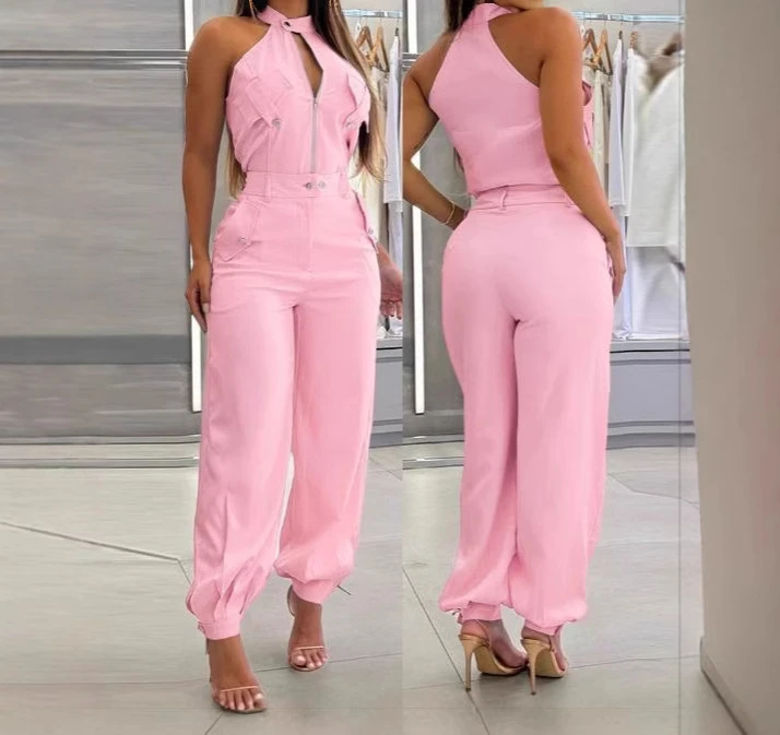 Two Piece Set for Women 2025 Summer New Comfortable Casual Street Wear Sleeveless Elegant Slim Fit Top+work Pants Suit Female
Two Piece Set for Women 2025 Summer New Comfortable Casual Street Wear Sleeveless Elegant Slim Fit Top+work Pants Suit Female