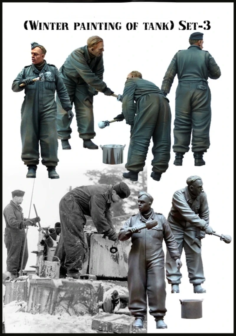1/35 Scale Resin Figures Model Kit Historical Military Scene Layout Tank Soldier 2 People in Paint Unassembled and Unpainted
1/35 Scale Resin Figures Model Kit Historical Military Scene Layout Tank Soldier 2 People in Paint Unassembled and Unpainted