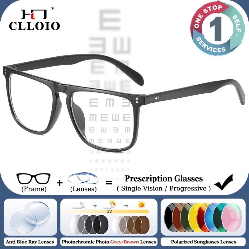 CLLOIO Ultralight Casual Anti Blue Light Prescription Glasses for Men Women Myopia Computer Eyewear Progressive Reading Glasses
CLLOIO Ultralight Casual Anti Blue Light Prescription Glasses for Men Women Myopia Computer Eyewear Progressive Reading Glasses