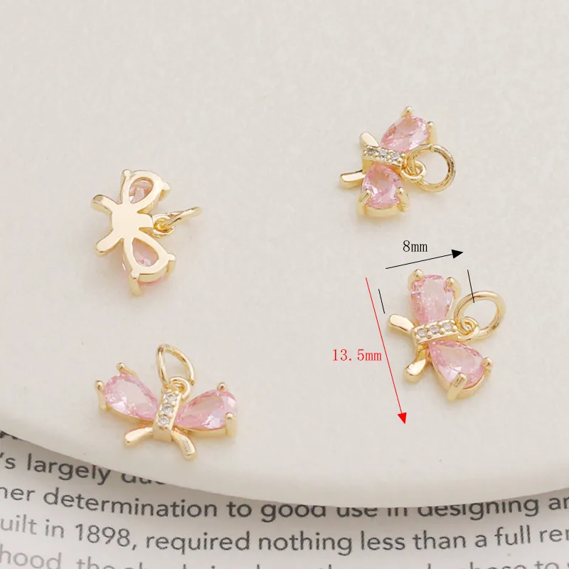 14K Gold-plated Zircon Butterfly Hollow Love Pendant Bracelet Necklace Earrings Pendant DIY Jewelry Accessories
14K Gold-plated Zircon Butterfly Hollow Love Pendant Bracelet Necklace Earrings Pendant DIY Jewelry Accessories
