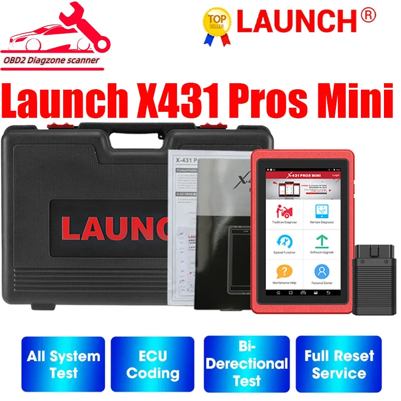 Launch X431 ProS Mini Full System Key Program /ECU Coding/30+ Reset Functions/10000+ Car Modes Auto Diagnostic Tools
Launch X431 ProS Mini Full System Key Program /ECU Coding/30+ Reset Functions/10000+ Car Modes Auto Diagnostic Tools