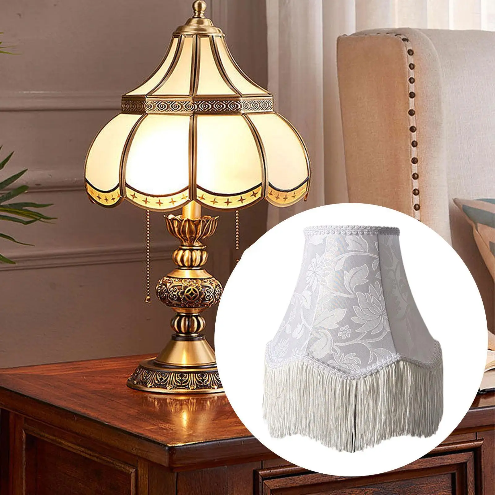 Table Lamp Shade with Tassel Decorative Stylish Portable Fresh Bedside Light Shade for Hotel Wedding Living Room Dorm Cafe
Table Lamp Shade with Tassel Decorative Stylish Portable Fresh Bedside Light Shade for Hotel Wedding Living Room Dorm Cafe