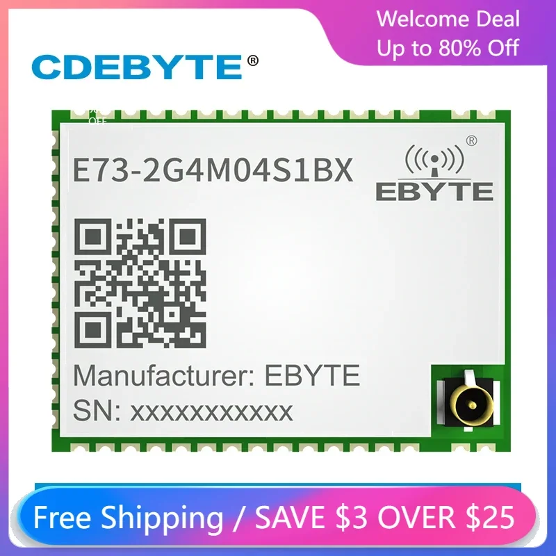 NRF52832 2,4 ГГц BLE 4,2/5,0 беспроводной модуль с синими зубьями, стандартная антенна IPEX, беспроводной трансивер IoT, радиочастотный передатчик
NRF52832 2,4 ГГц BLE 4,2/5,0 беспроводной модуль с синими зубьями, стандартная антенна IPEX, беспроводной трансивер IoT, радиочастотный передатчик