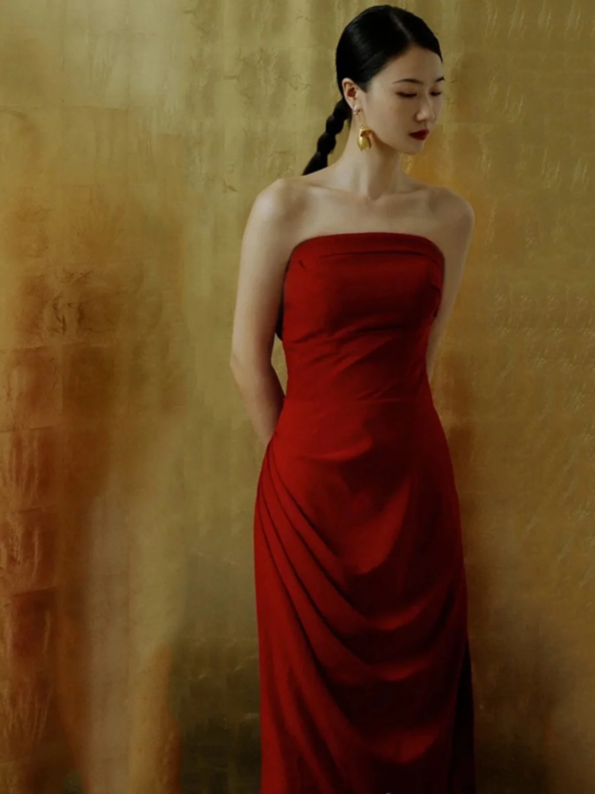 Red Wedding Dr Maotai Ceremony ort Sve Long Skirt mid Waist Simple Sle for Brides under 25 Years Old on Their Weddi...
Red Wedding Dr Maotai Ceremony ort Sve Long Skirt mid Waist Simple Sle for Brides under 25 Years Old on Their Weddi...