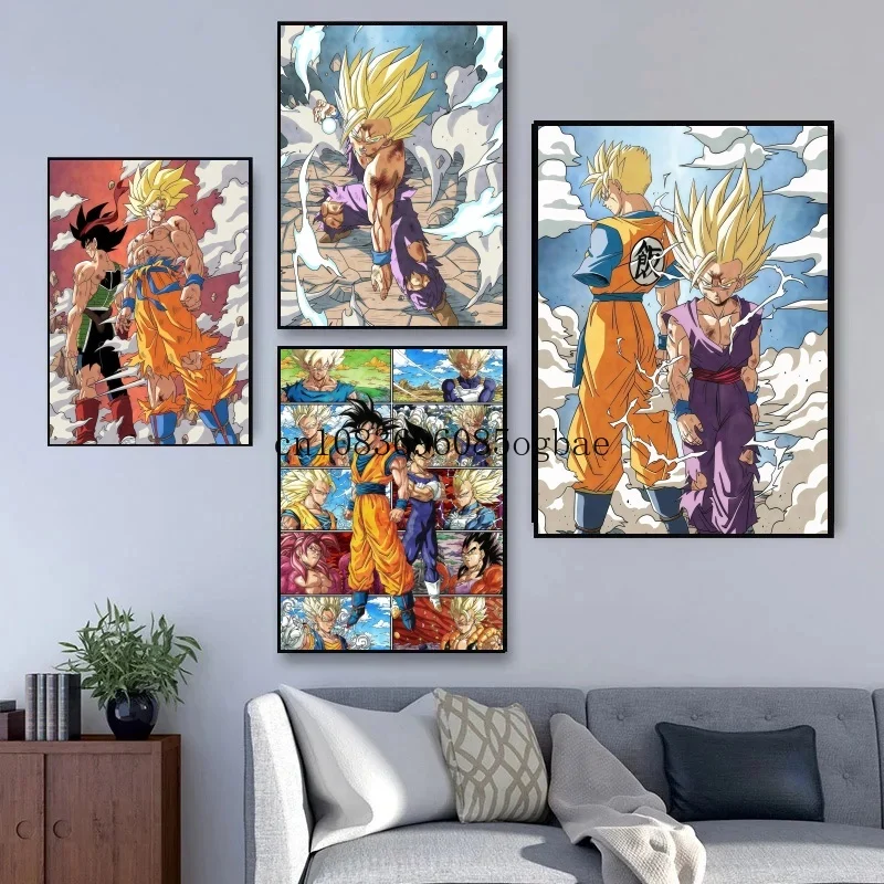 Classic Anime Dragon Ball Canvas Painting Poster Super Saiyan Goku Vegeta Gohan Home Decoration Painting Wall Art Kids Gifts
Classic Anime Dragon Ball Canvas Painting Poster Super Saiyan Goku Vegeta Gohan Home Decoration Painting Wall Art Kids Gifts