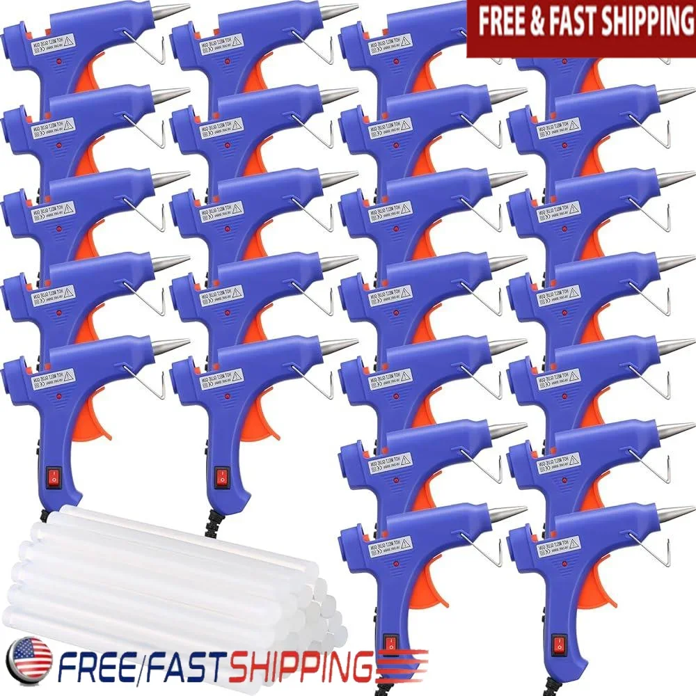 24 Pieces Mini Hot Glue Gun Kit with 25 Glue Sticks Perfect Crafts DIY Projects Home School Art Supplies
24 Pieces Mini Hot Glue Gun Kit with 25 Glue Sticks Perfect Crafts DIY Projects Home School Art Supplies