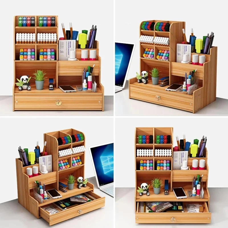 Wooden Desk Organizer with Drawer | DIY Desktop Storage & Pen Holder – Large Capacity Stationery Tidy for Home, Office & School
Wooden Desk Organizer with Drawer | DIY Desktop Storage & Pen Holder – Large Capacity Stationery Tidy for Home, Office & School