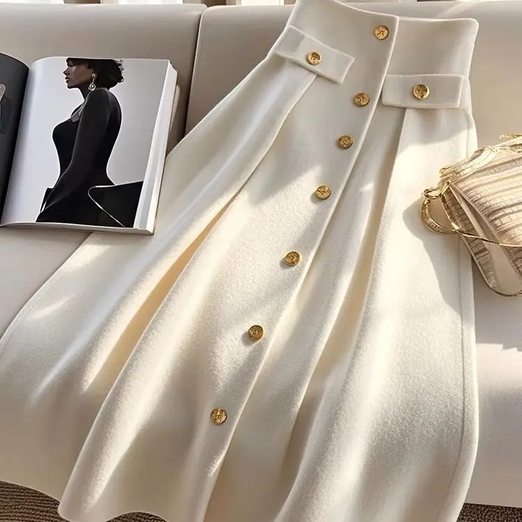 Beige character midi skirt for women, new fashion, high-end, pear shaped figure, long skirt, autumn korean fashion clothing
Beige character midi skirt for women, new fashion, high-end, pear shaped figure, long skirt, autumn korean fashion clothing