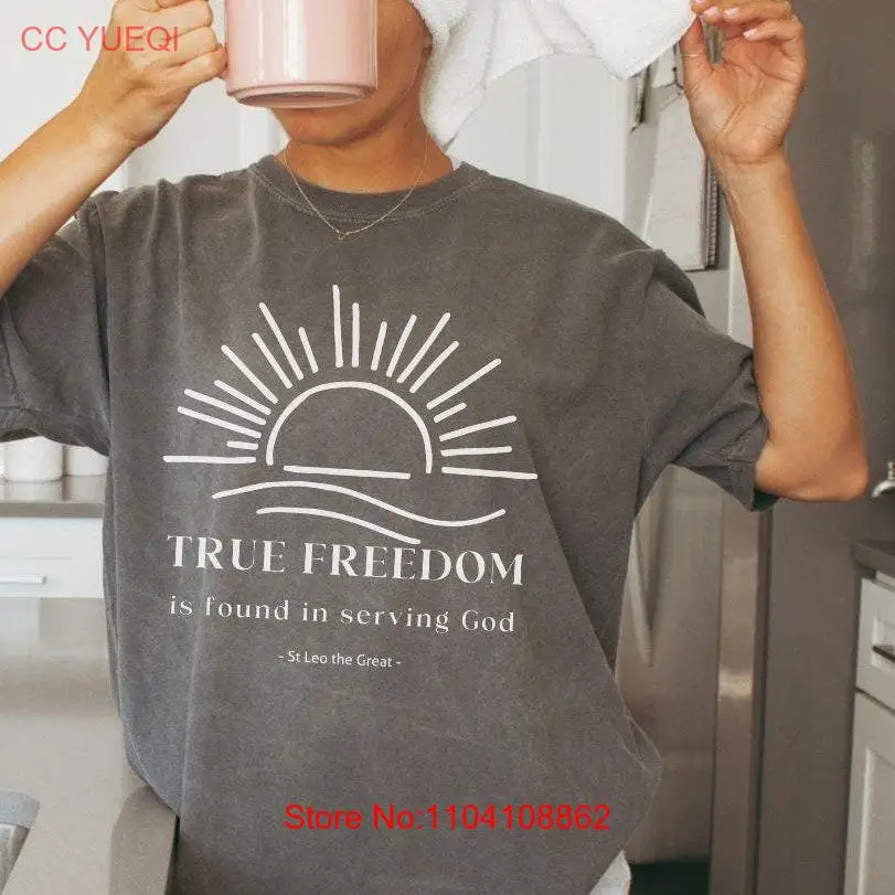 St Leo True Freedom Minimalist Comfort Colors T Shirt Catholic Apparel the Great Oversize Christian Plus Size
St Leo True Freedom Minimalist Comfort Colors T Shirt Catholic Apparel the Great Oversize Christian Plus Size