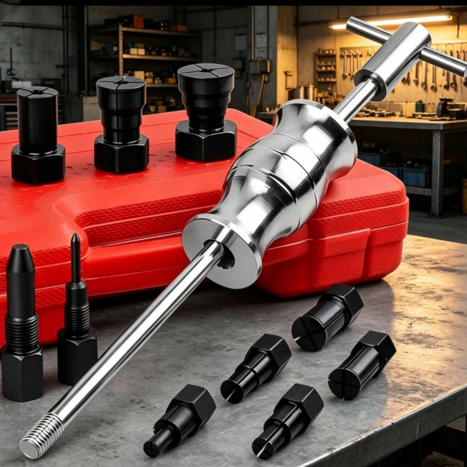 12 Pieces Slide Hammer Bearing Puller Blind-Hole Bearing Puller Set Metal
12 Pieces Slide Hammer Bearing Puller Blind-Hole Bearing Puller Set Metal