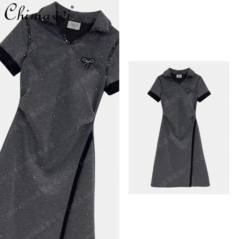 2025 Japanese Summer Fashion High Sense with Bright Diamond Love Design Splicing Hot Diamond Bow Temperament Dress For Women
2025 Japanese Summer Fashion High Sense with Bright Diamond Love Design Splicing Hot Diamond Bow Temperament Dress For Women