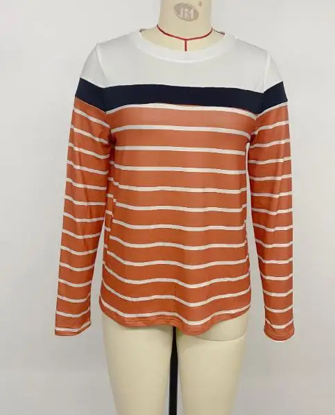 Women's Top 2025 Autumn New Commuting Leisure Simple Style Basic Round Neck Striped Long Sleeve Top for Women
Women's Top 2025 Autumn New Commuting Leisure Simple Style Basic Round Neck Striped Long Sleeve Top for Women