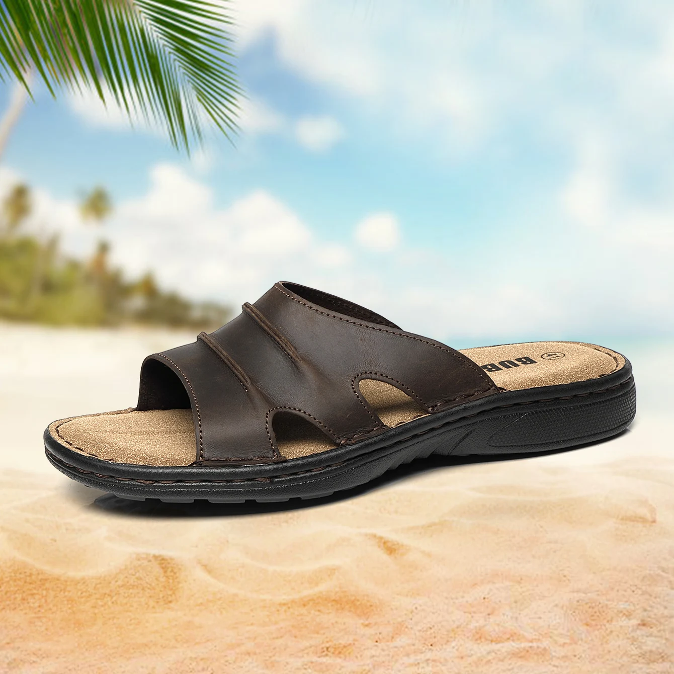 Bubuk Men's Sports Slippers, Open-Toe Outdoor Non-Slip Sandals, Casual Men's Shoes, Fashionable Top Layer Cowhide Men's Shoes, Arch Support, Suitable for Summer Hiking, Travel, and Work Wear
Bubuk Men's Sports Slippers, Open-Toe Outdoor Non-Slip Sandals, Casual Men's Shoes, Fashionable Top Layer Cowhide Men's Shoes, Arch Support, Suitable for Summer Hiking, Travel, and Work Wear