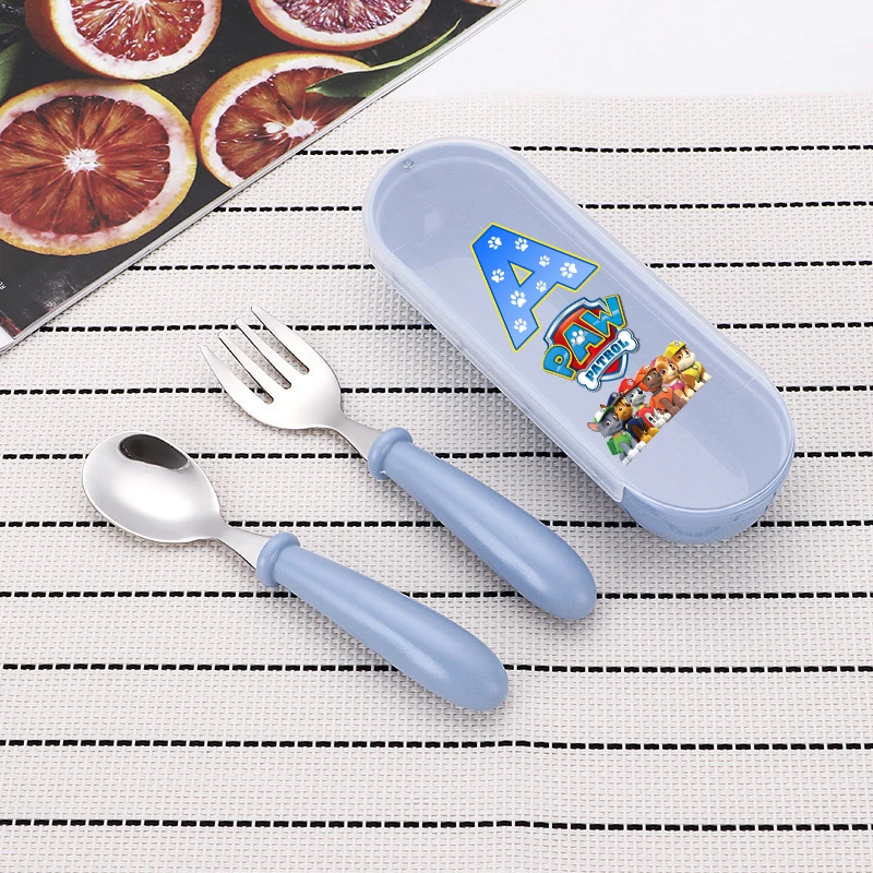 PAW Patrols 3pcs Set Spoon Fork Box Stainless Steel Cutlery with Storage Case Portable Feeding Utensils Spoons Tableware Suit
PAW Patrols 3pcs Set Spoon Fork Box Stainless Steel Cutlery with Storage Case Portable Feeding Utensils Spoons Tableware Suit