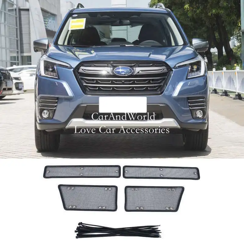 Stainless Middle Grille Insect Net Screening Protective Insert Mesh Trim Cover Car Accessory For Subaru Forester SK 2019-2025 
Stainless Middle Grille Insect Net Screening Protective Insert Mesh Trim Cover Car Accessory For Subaru Forester SK 2019-2025